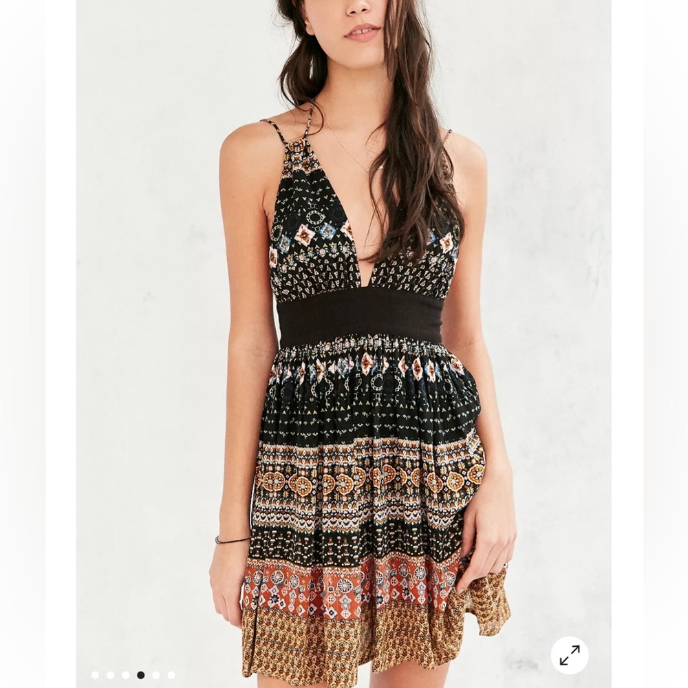 Urban Outfitters Kimchi Blue Paisley Halter Dress